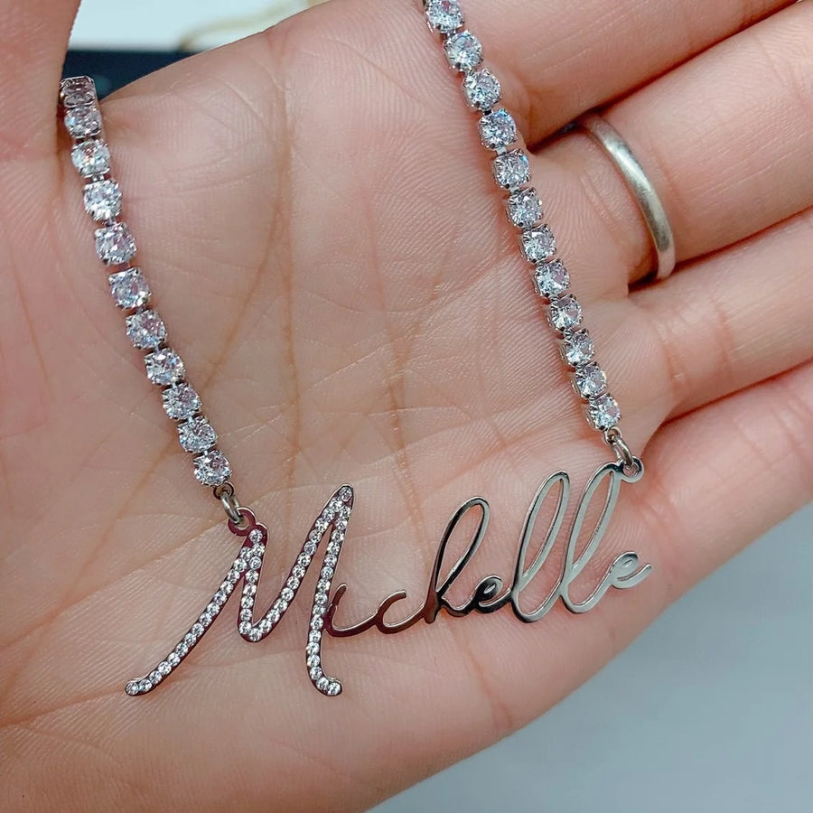 Handwritten Diamond Custom Nameplate