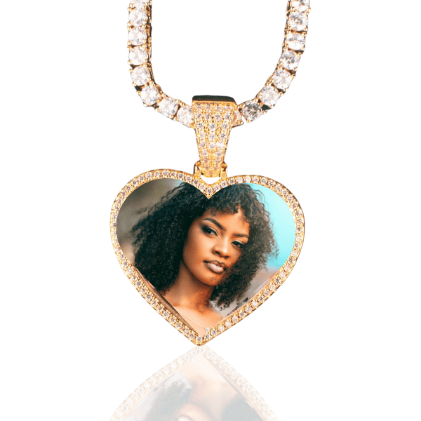 Personalized Heart Photo Necklace