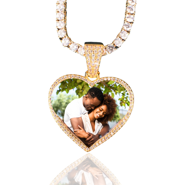 Personalized Heart Photo Necklace