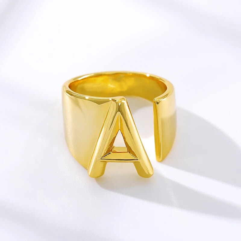 Modern Adjustable Initial Ring