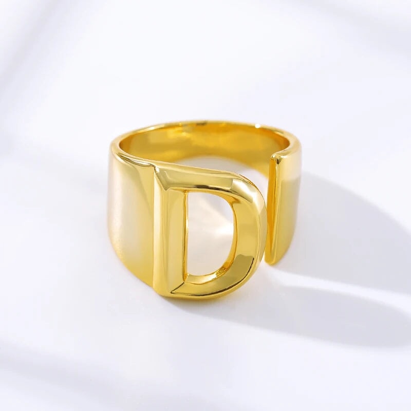 Modern Adjustable Initial Ring