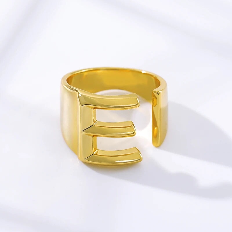 Modern Adjustable Initial Ring