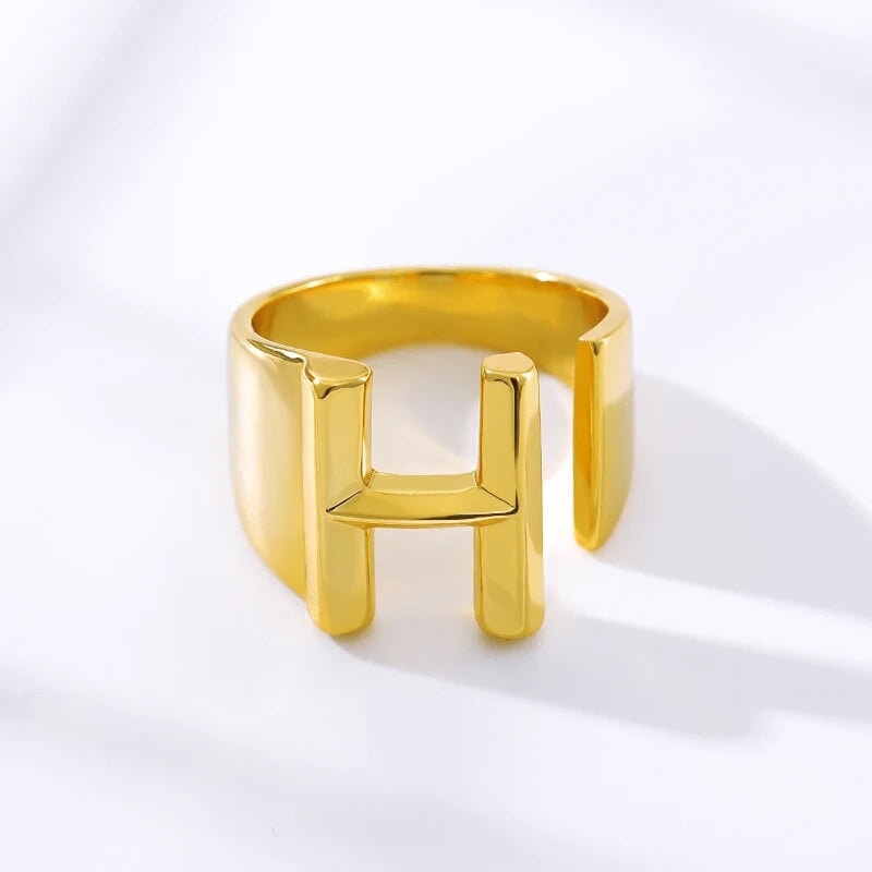 Modern Adjustable Initial Ring