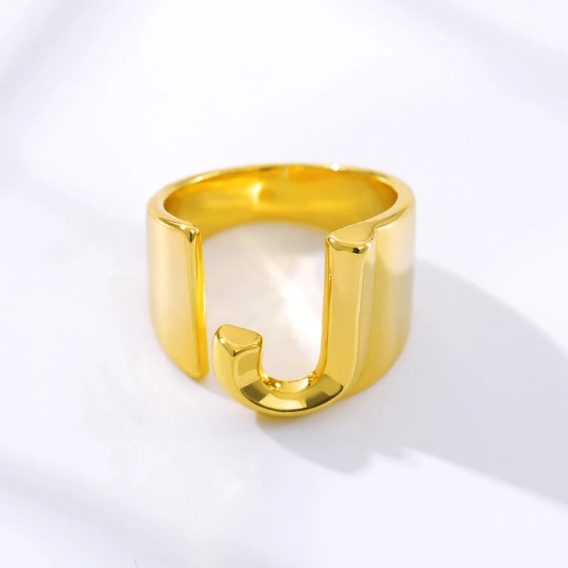 Modern Adjustable Initial Ring