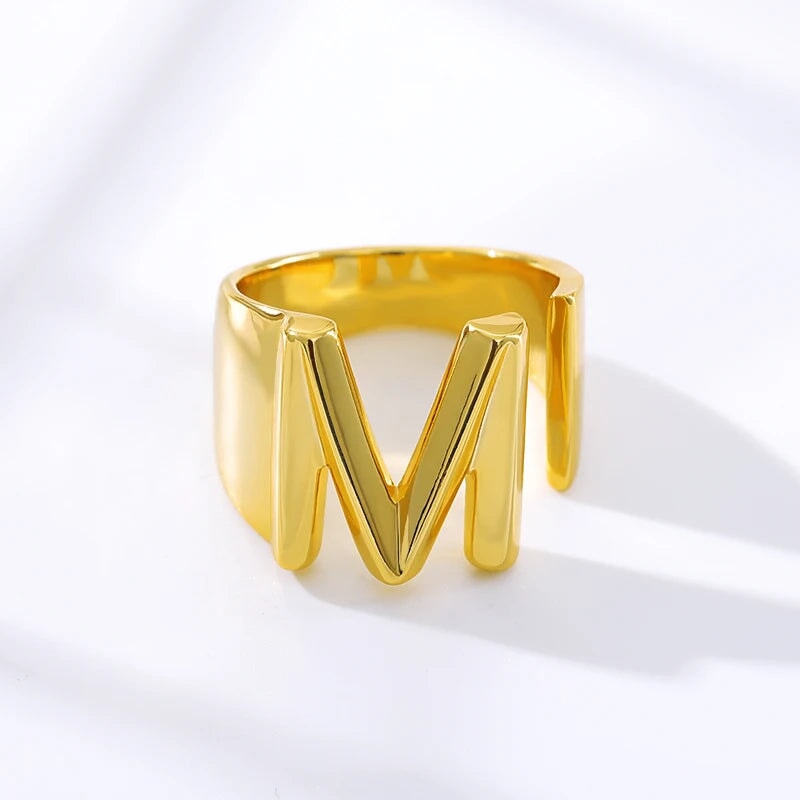 Modern Adjustable Initial Ring