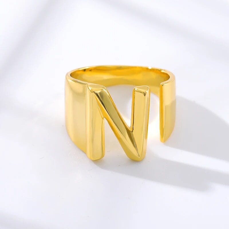 Modern Adjustable Initial Ring