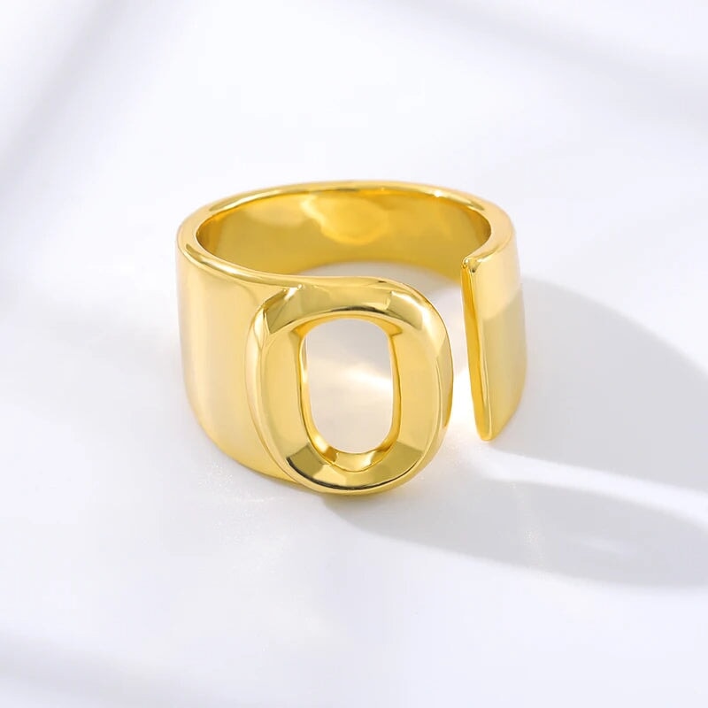 Modern Adjustable Initial Ring