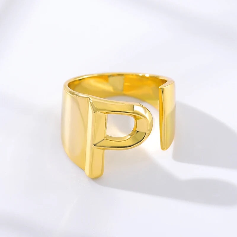 Modern Adjustable Initial Ring