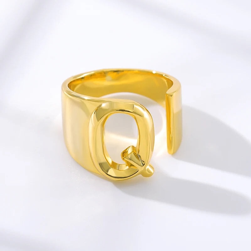 Modern Adjustable Initial Ring