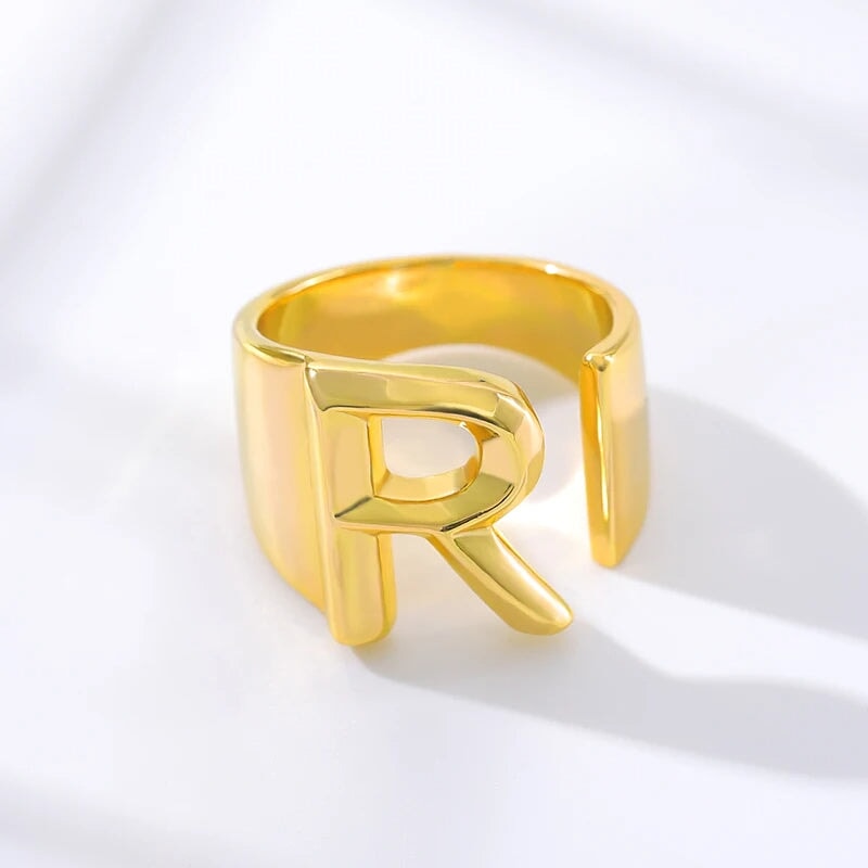 Modern Adjustable Initial Ring