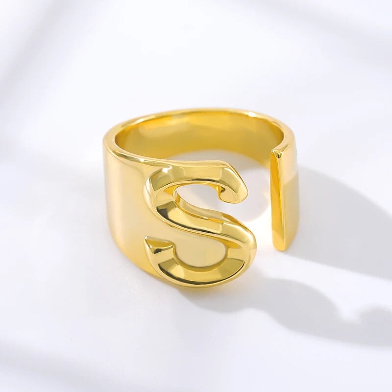 Modern Adjustable Initial Ring