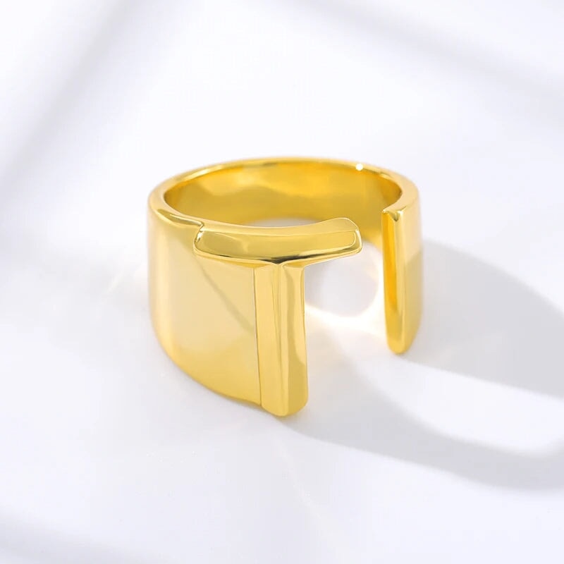 Modern Adjustable Initial Ring