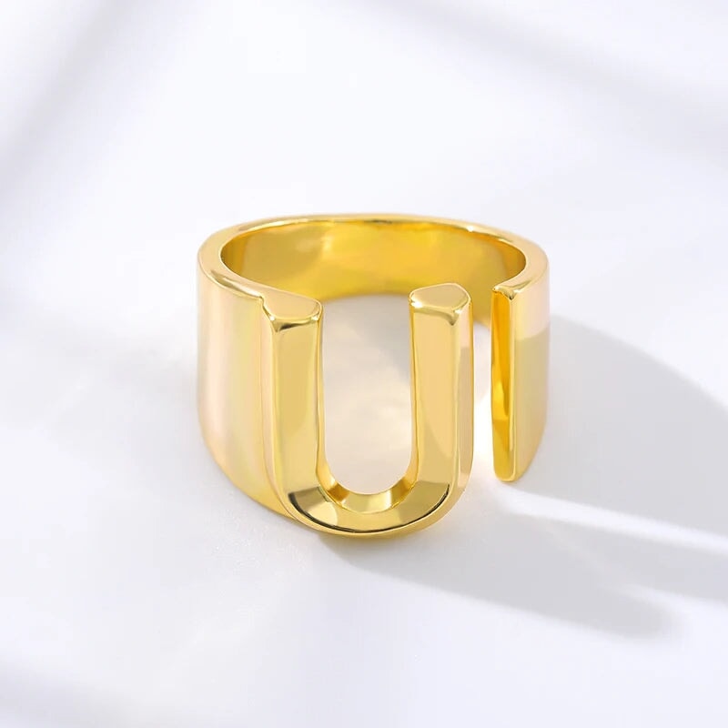 Modern Adjustable Initial Ring