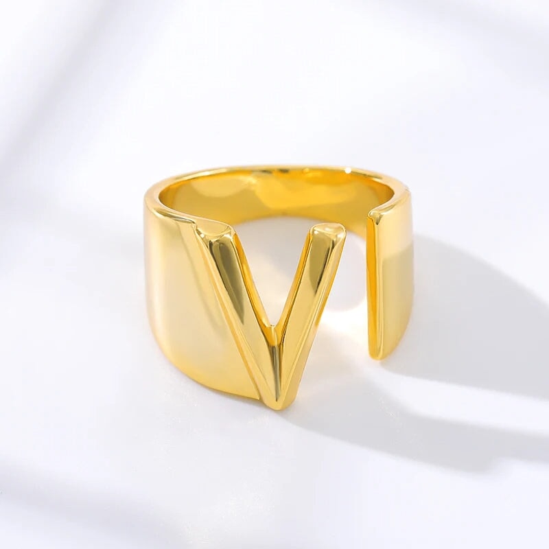 Modern Adjustable Initial Ring