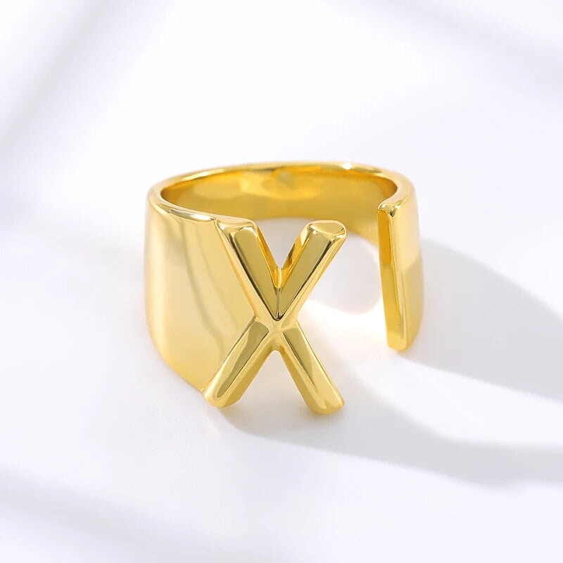 Modern Adjustable Initial Ring