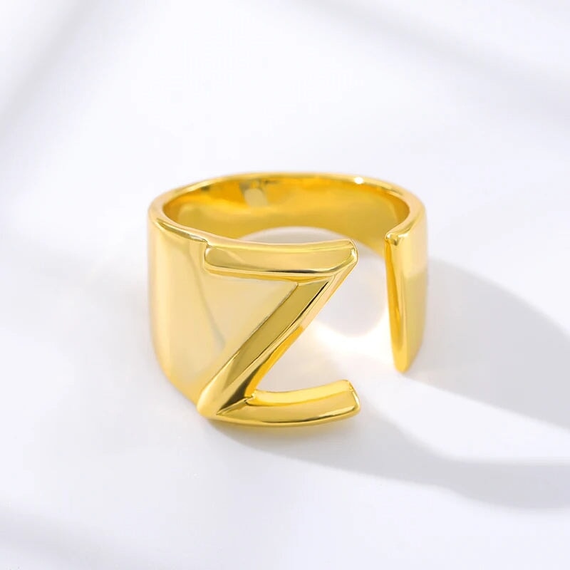 Modern Adjustable Initial Ring