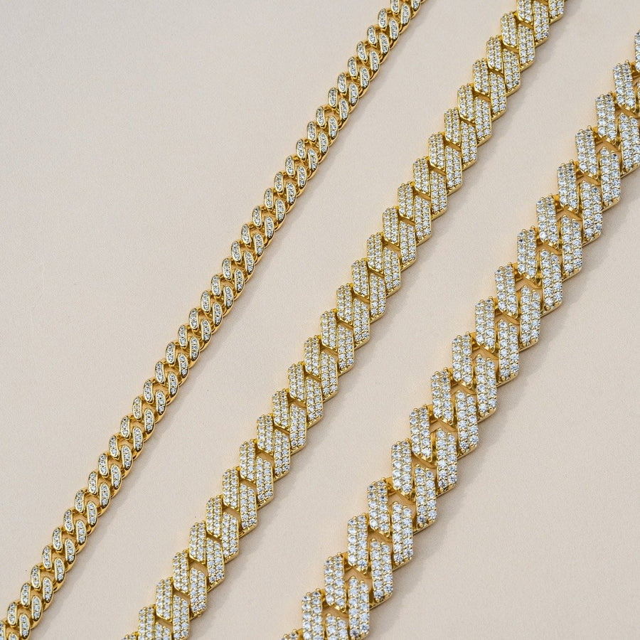 10 MM Diamond S-Link Necklace