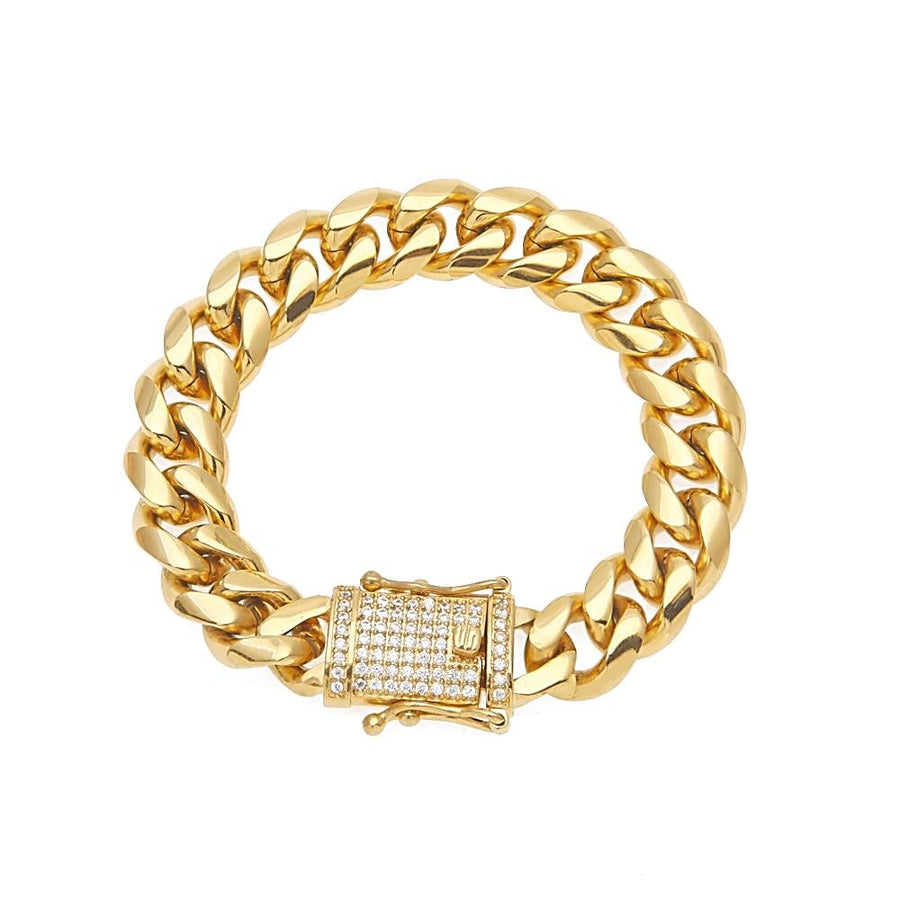 Gold Simple Cuban Bracelet