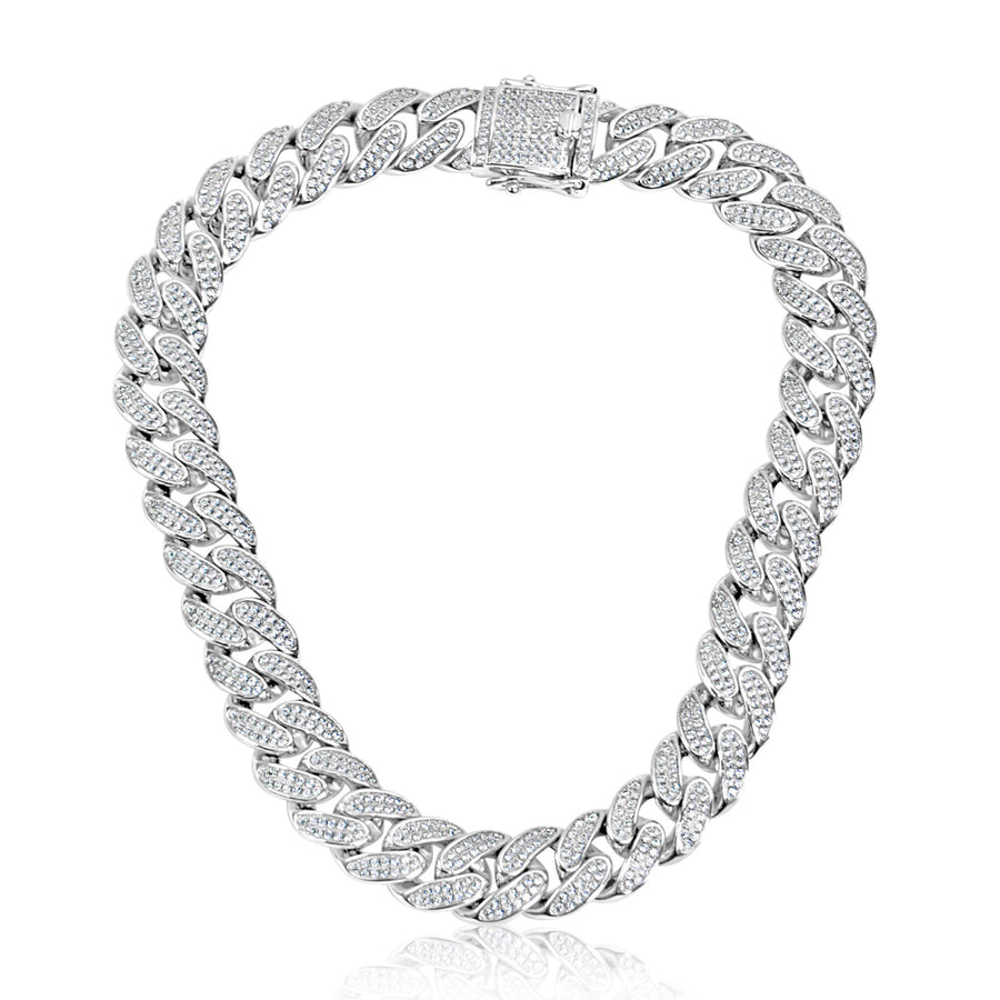 12MM Silver Cuban Link | Choker